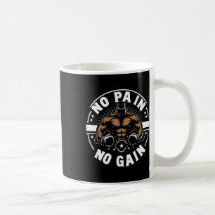 Caneca De Café Boxer cita Sem Dor Sem Ganho Sinal Sem Dor Sem Gan