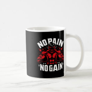 Caneca De Café Boxer cita Sem Dor Sem Ganho Sinal Sem Dor Sem Gan