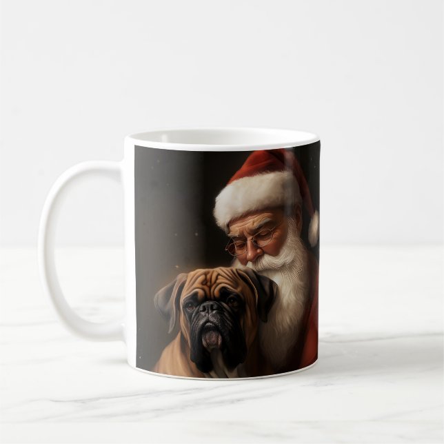 Caneca De Café Boxer com Papai Noel Natal Festivo (Esquerda)
