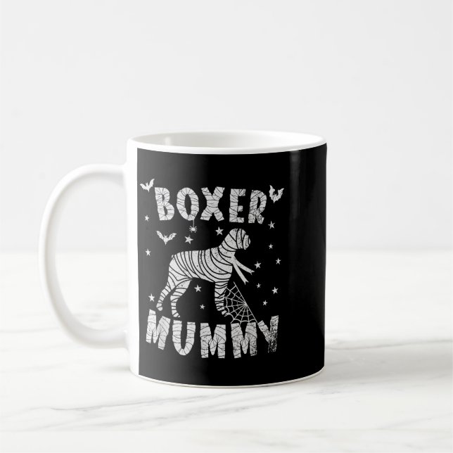 Caneca De Café Boxer Dog Mama - Dia das Bruxas (Esquerda)
