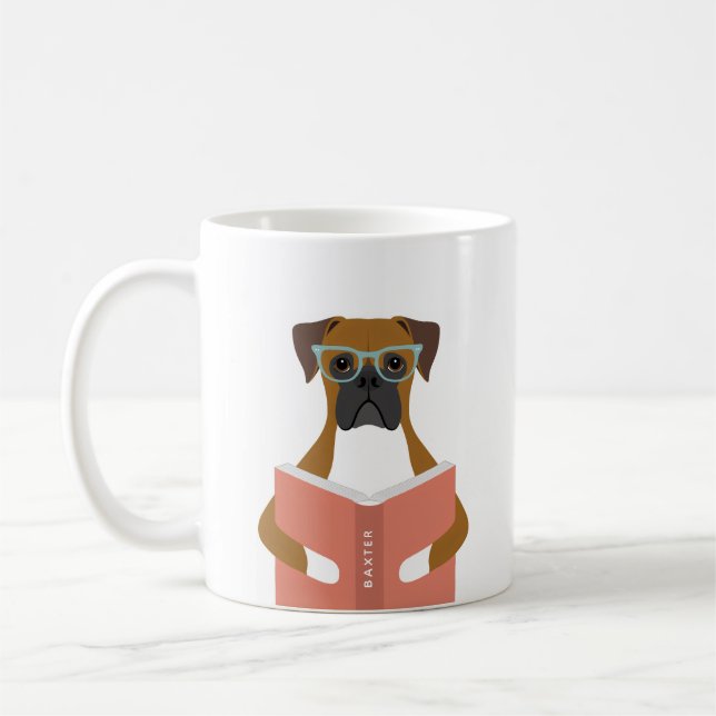 Caneca De Café Boxer Dog Mugs (Esquerda)