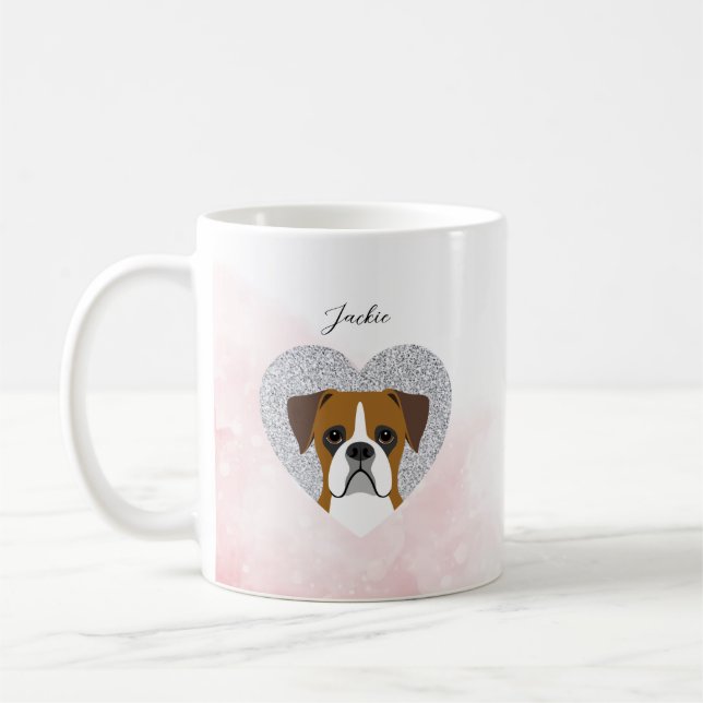 Caneca De Café Boxer Dog Mugs (Esquerda)