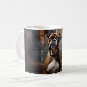 Caneca De Café Boxer Halloween Assustador