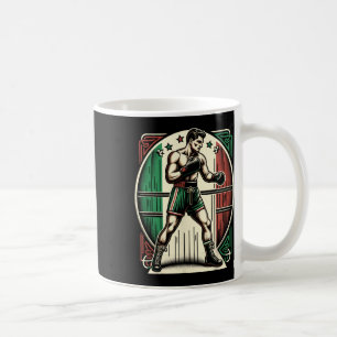Caneca De Café Boxer Italiano - Sinalizador de Boxing Vintage Itá