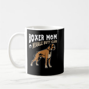 Caneca De Café Boxer Mãe Wiggle Bumbum design Boxer design Dog