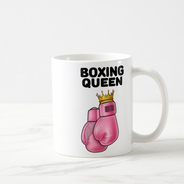 Caneca De Café Boxer Queen Womens Boxer Girls Boxer Boxer 1 (Direita)