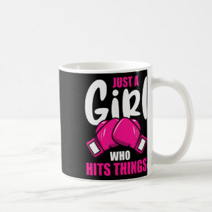 Caneca De Café Boxing Amantes Boxing Girl É Apenas Uma Menina Que