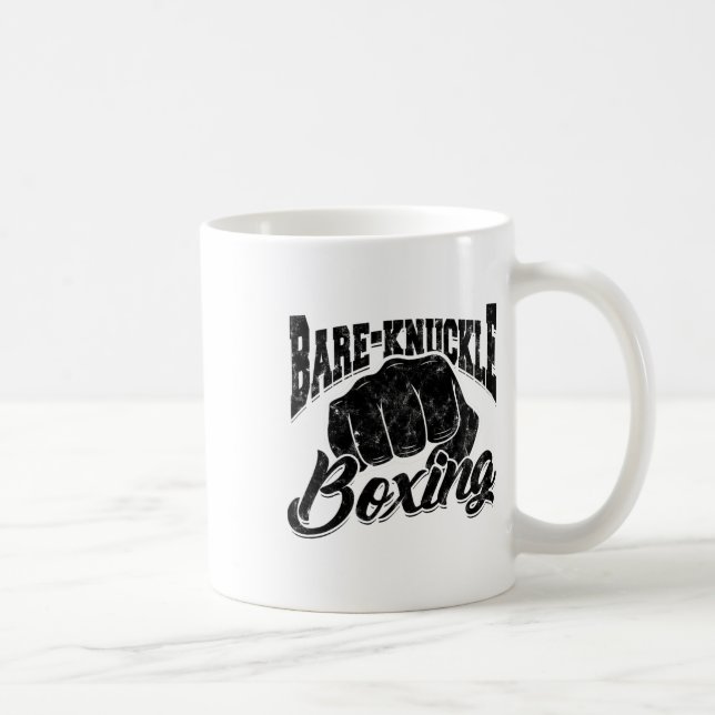 Caneca De Café Boxing Bare-Knuckle - Boxing De Esporte E Malhação (Direita)