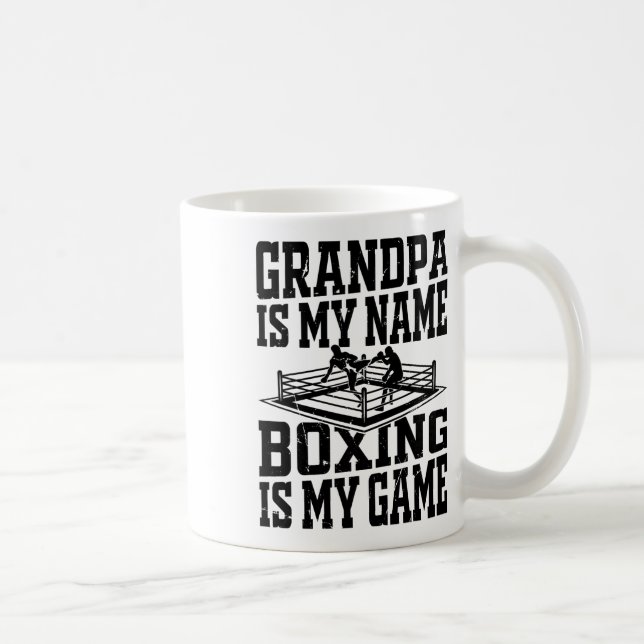 Caneca De Café Boxing Boxing Avô É O Meu Nome Boxing (Direita)