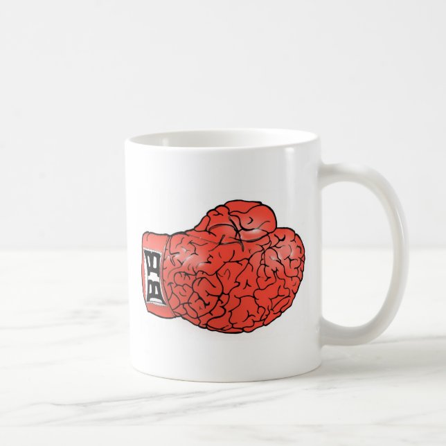 Caneca De Café Boxing Brain Mug (Direita)