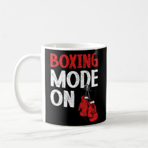 Caneca De Café Boxing Mode On Professional Boxer Knockout Puncher