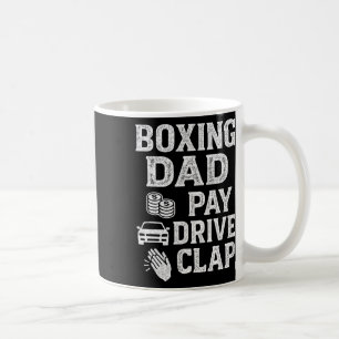 Caneca De Café Boxing Pai Pay Drive Clap Engraçado Pais Pais