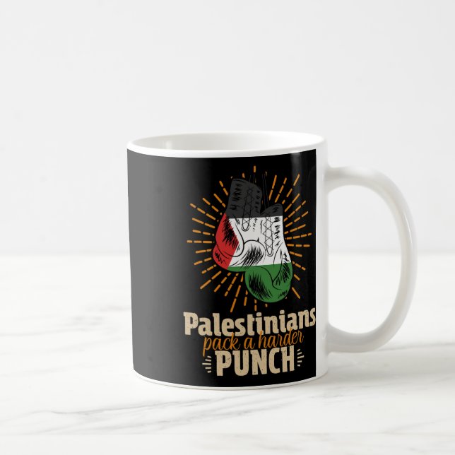 Caneca De Café Boxing palestino de Lutas (Direita)