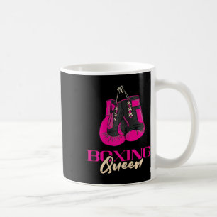 Caneca De Café Boxing Queen Kickboxer in a box Luvas Boxing Bo