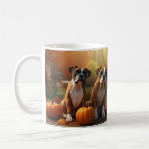 Caneca De Café Boxpy Puppy Autumn Delight Pumpkin