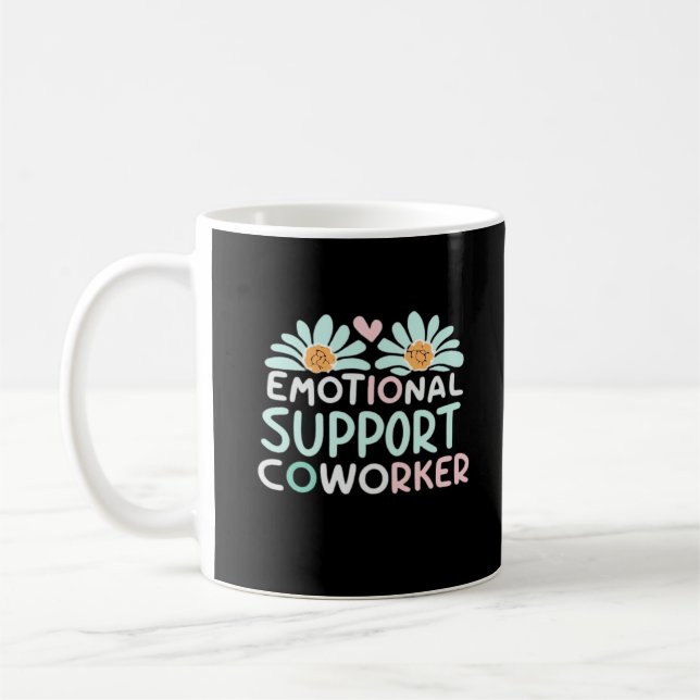 Caneca De Café Boxy de Colaborador de Ajuda Emocional (Esquerda)