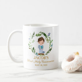 Caneca De Café Boy First Holy Communion Ceramic Mug 11 oz