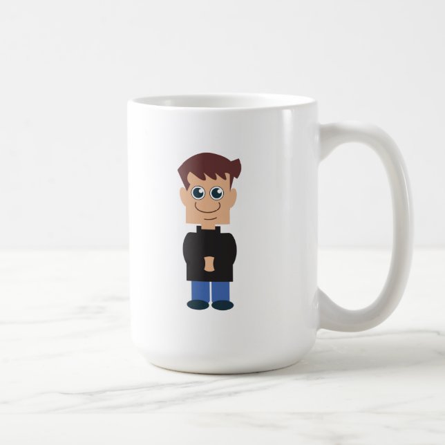 Caneca De Café Boy Norm Chibi (Direita)