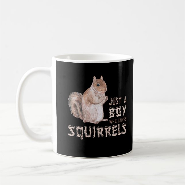 Caneca De Café Boy Squirrel Lover (Esquerda)