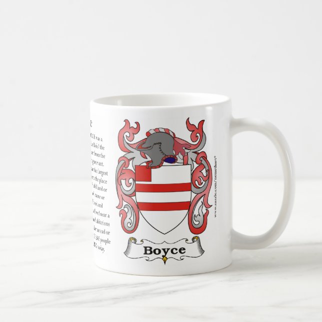 Caneca De Café Boyce, origem, significado e a crista (Direita)