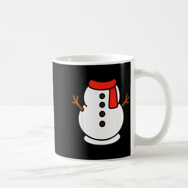 Caneca De Café Boys Snowman Shirt Kids Snowman Costume Christmas  (Direita)