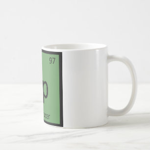 Caneca De Café Bp - Bell Pepper Chemistry Símbolo Periódico de 