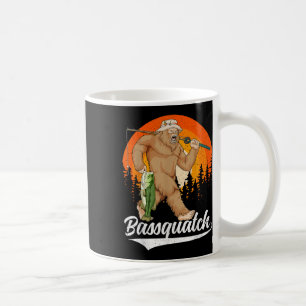 Caneca De Café Bquatch Engraçado Bigfoot Pesca Outdoor Retro B Pe