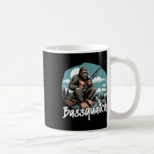 Caneca De Café Bquatch! Pesca Funny Outdoor Pescador Retro Gif