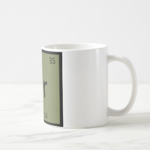 Caneca De Café Br - Brócolis Química Vegetal Tabela Periódica