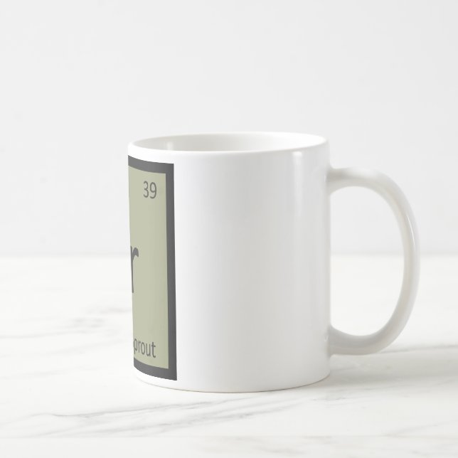 Caneca De Café Br - símbolo vegetal da química da couve de (Direita)