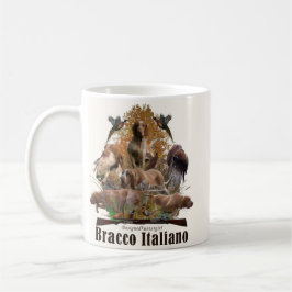 Caneca De Café Bracco italiano tapeçaria faux canvas imprimir acr