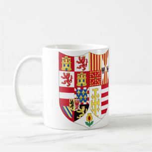 Caneca De Café Braços de Carlos V Santo Imperador Romano