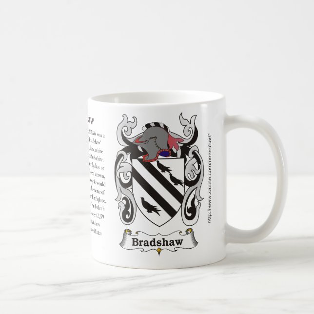 Caneca De Café Bradshaw, a origem, significado e a crista (Direita)