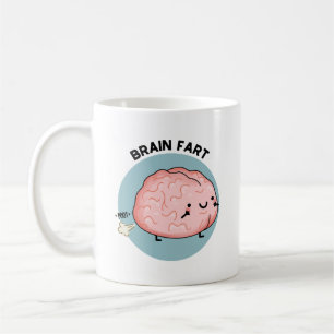 Caneca De Café Brain Fart Engraçado Anatomia Pun