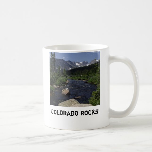 Caneca De Café Brainard Lake Colorado (Direita)