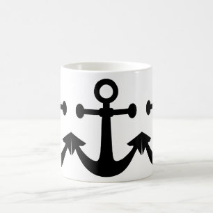 Caneca de Café Branca Âncora