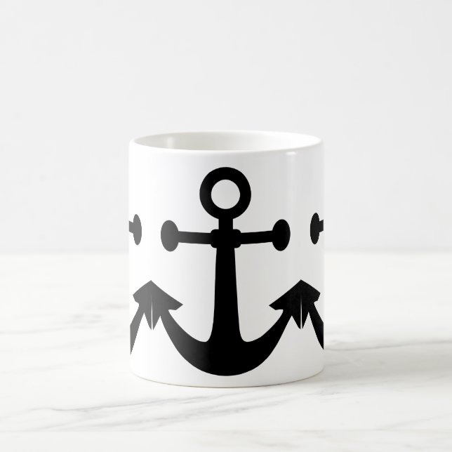 Caneca de Café Branca Âncora (Centro)