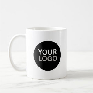 Caneca de Café Branca com Logotipo da Empresa