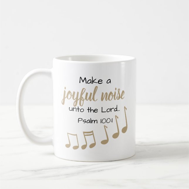 Caneca De Café Branca de Escritura Musical de Nota Musical (Esquerda)