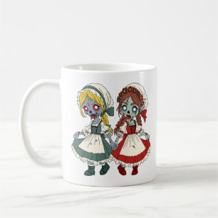 Caneca De Café Branca de Neve e Rosa Vermelha Zumbi