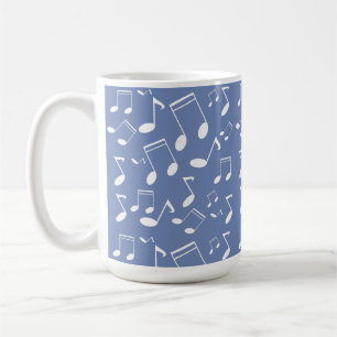 Caneca De Café Branca de notas de música