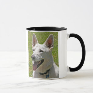 Caneca de café branca do german shepherd