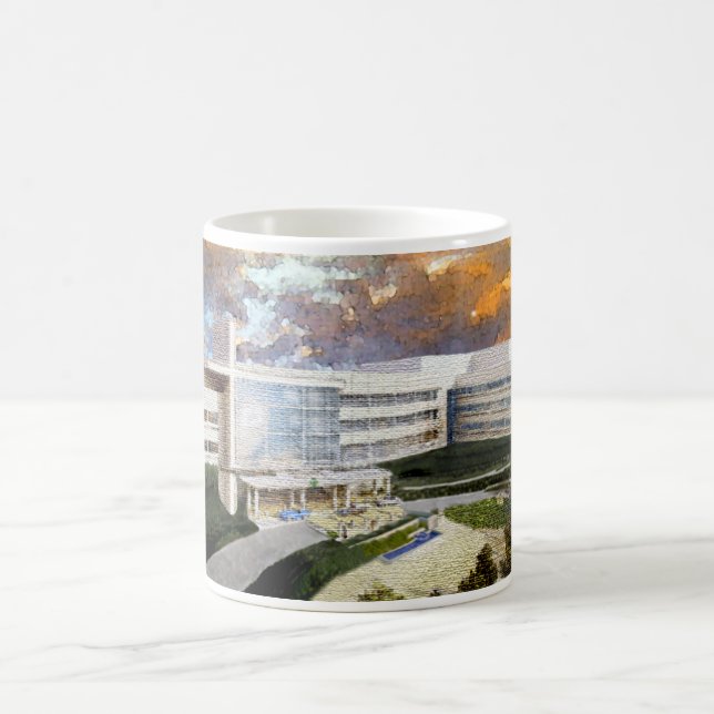 Caneca De Café Branco clássico do centro médico de St John (Centro)