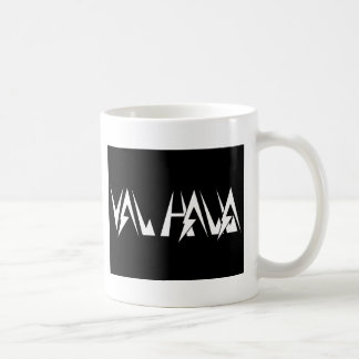 Caneca De Café Branco do logotipo da PIA BATISMAL de Val Halla no