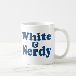 Caneca De Café Branco e Nerdy