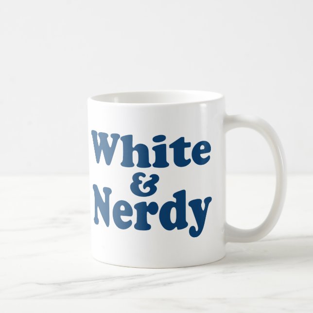 Caneca De Café Branco e Nerdy (Direita)