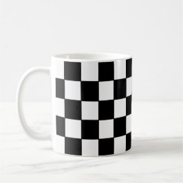 Caneca De Café Branco preto verificado