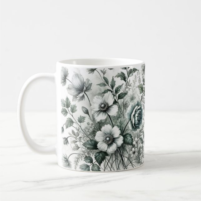 Caneca De Café Brancos de Primavera de café (Esquerda)