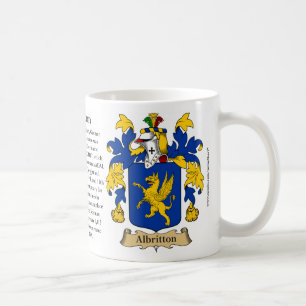 Caneca De Café Brasão da família de Albritton