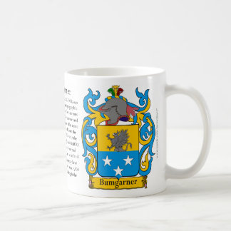 Caneca De Café Brasão da família de Bumgarner